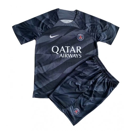 Dětský Fotbalový dres Paris Saint-Germain Brankářské 2023-24 Venkovní Krátký Rukáv (+ trenýrky)
